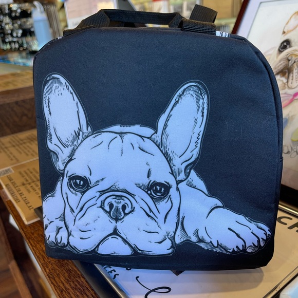 Frenchie French Bulldog Insulated Lunch Bag Tote NWT - Picture 3 of 4